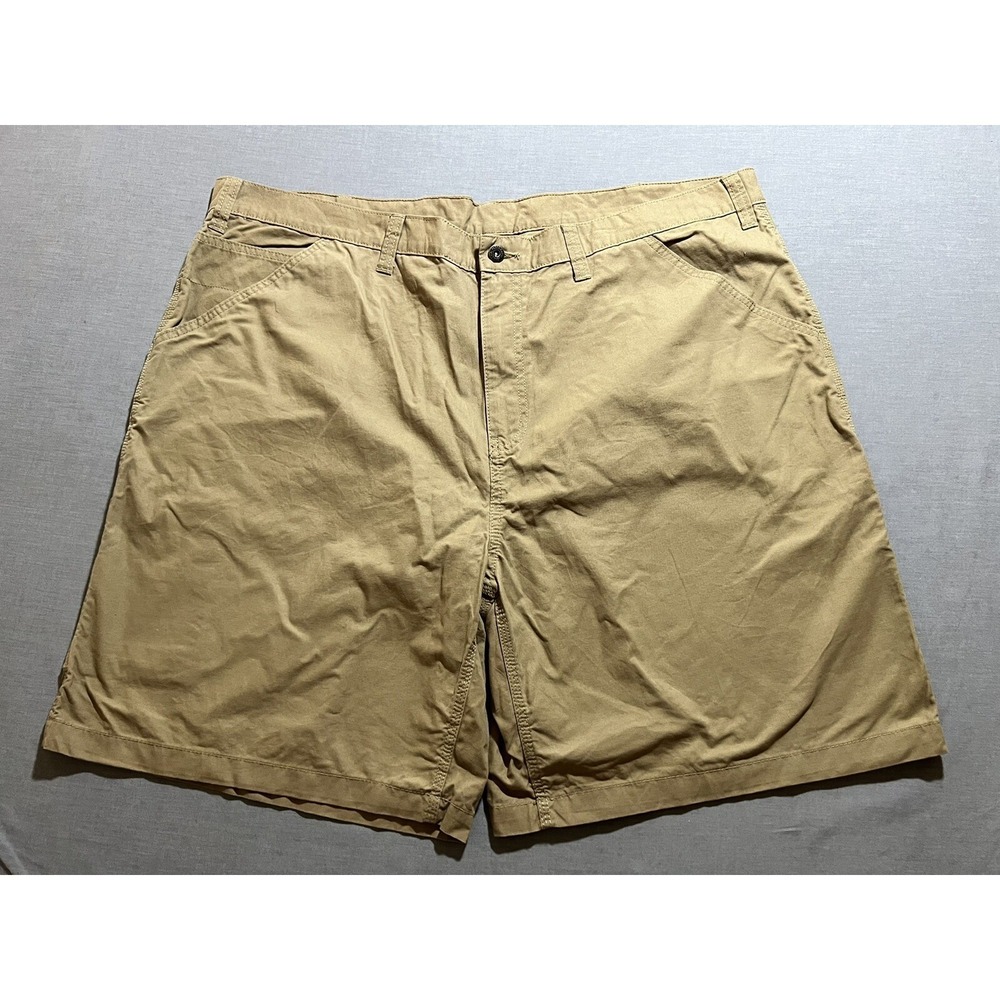 Faded Glory Shorts Mens 46 Beige Cargo Pocketed Belted‎ Zip Button Men New.